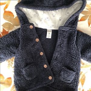 Carters Bear Hooded Fleece 18 months
